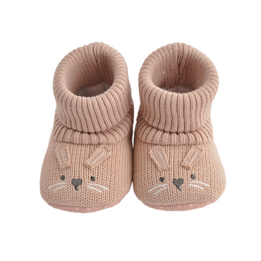 Baby Novelty Knitted Booties 0-6M - Bunny
