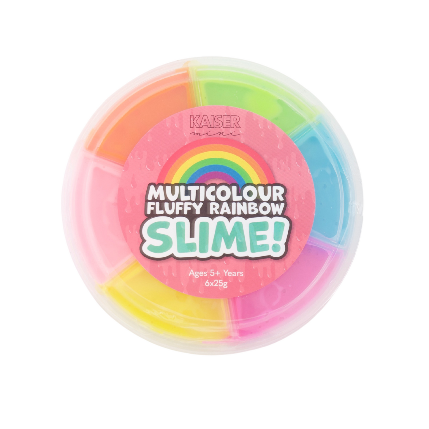 Multi Rainbow Fluffy Slime