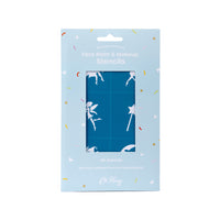 Oh Flossy Reusable Adhesive Face Paint & Makeup Stencils - Teal
