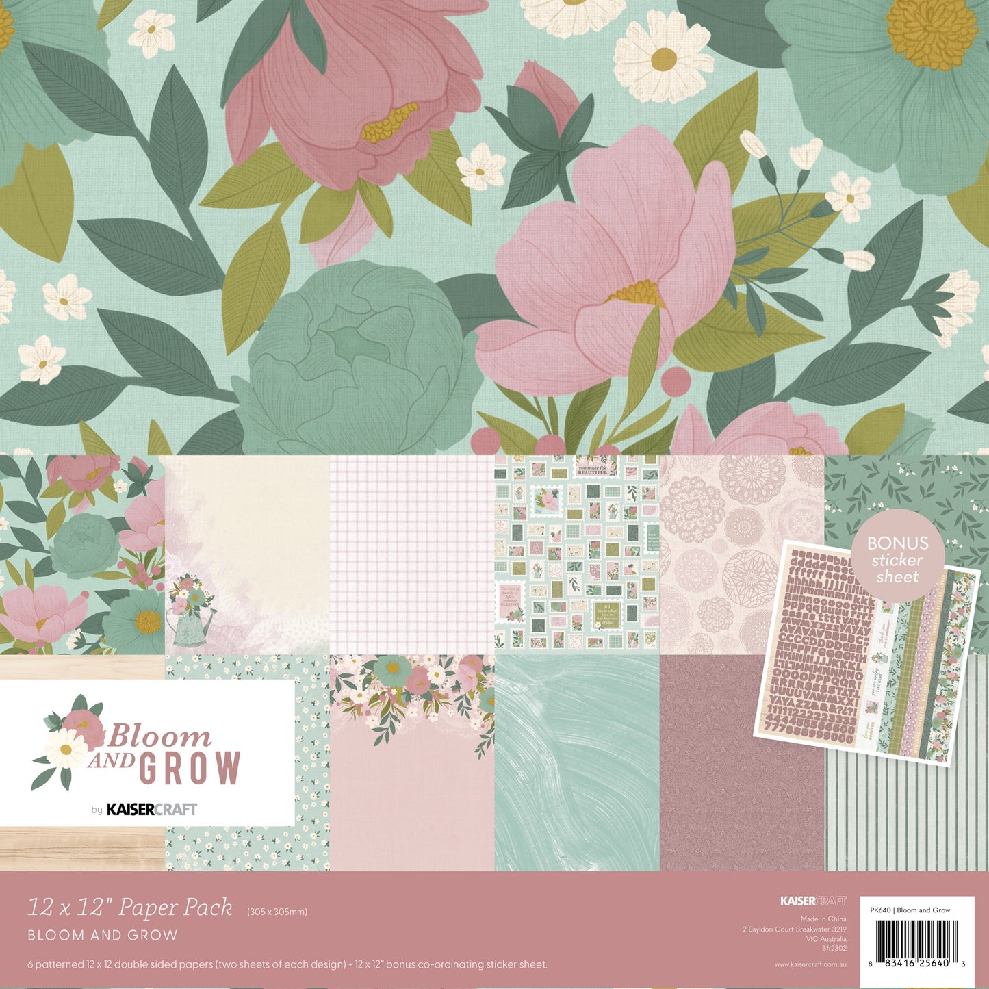 Bloom & Grow Paper Pack Bonus Sticker Sheet