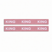K&Co. House Series Bed Linen Storage Band King 2 Pack - PINK
