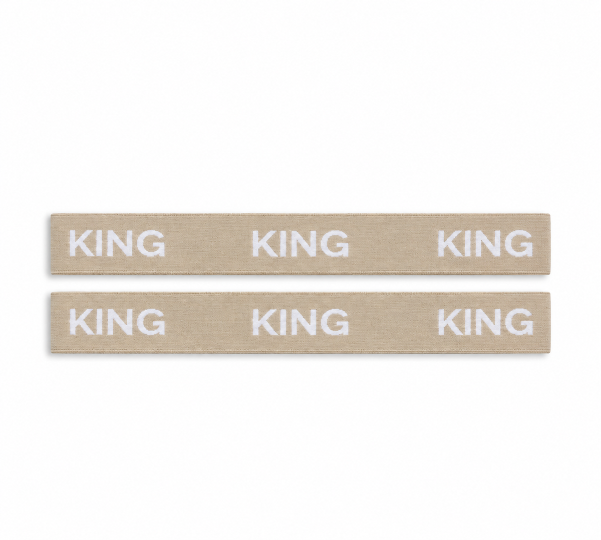 K&Co. House Series Bed Linen Storage Band King 2 Pack - TAUPE