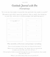 Kaiser Prompted Journal with Pen - PLUMBERRY