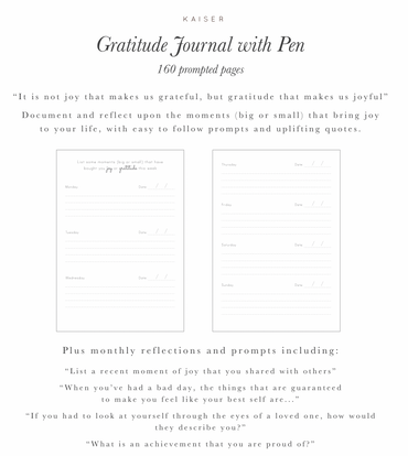 Kaiser Prompted Journal with Pen - PLUMBERRY