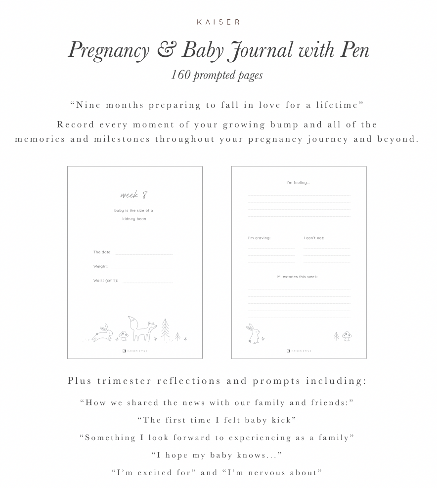 Kaiser Prompted Journal with Pen - LITTLE ONE