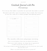 Kaiser Prompted Journal with Pen - INDIGO