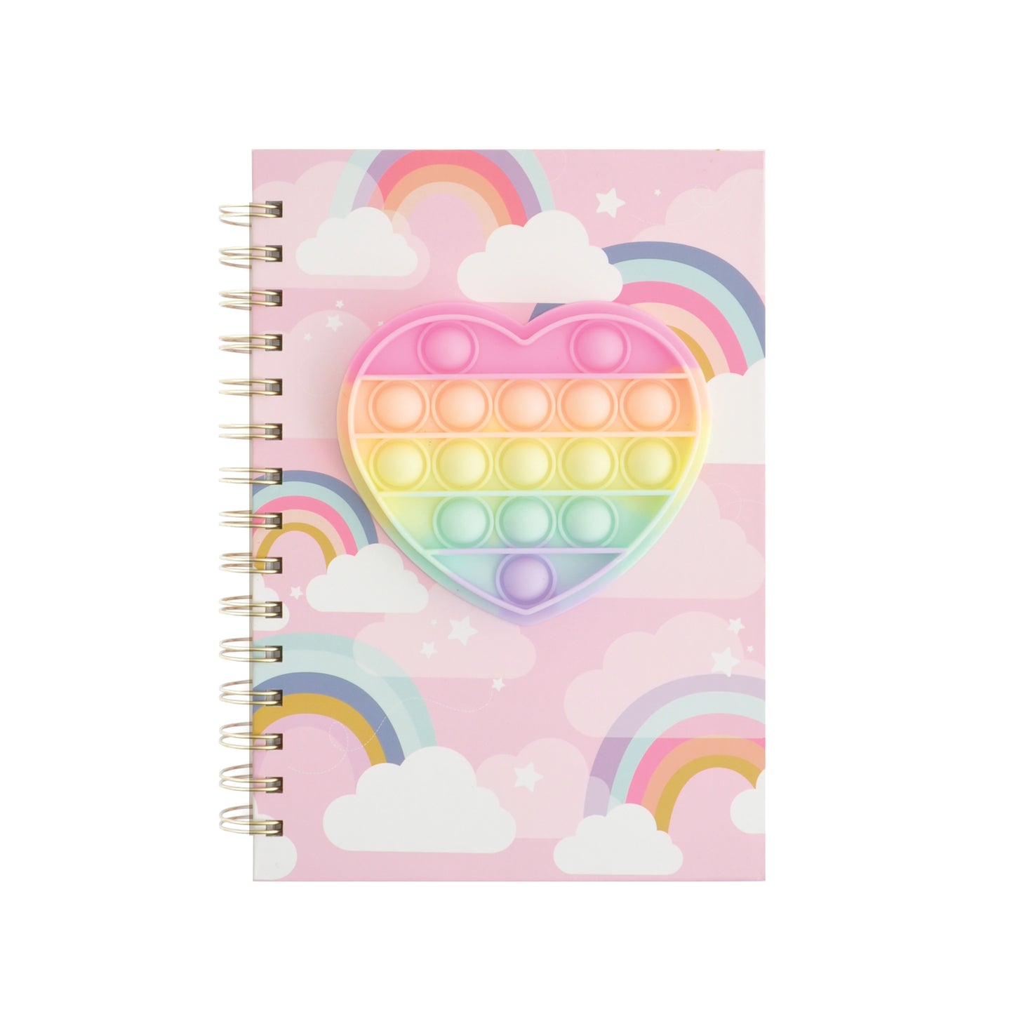 A5 Fidget Notebook - Rainbow Heart