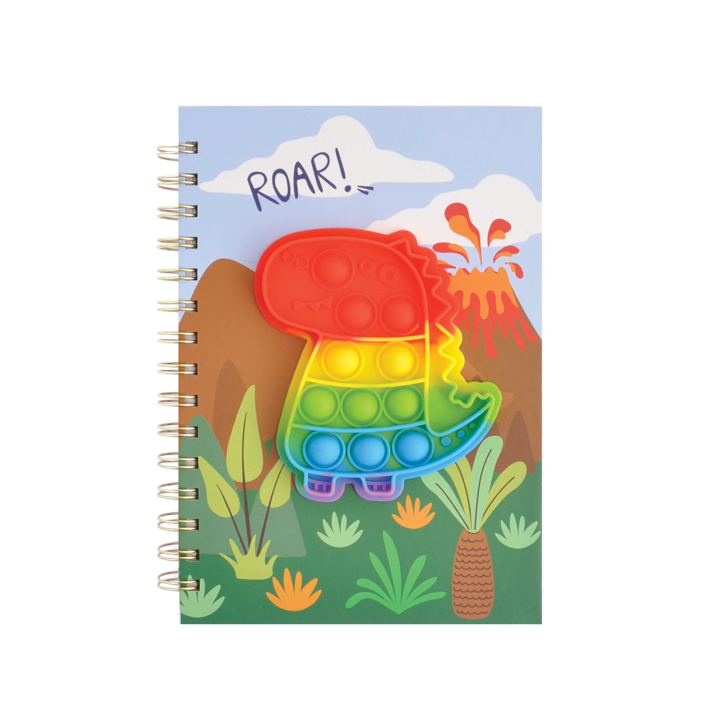A5 Fidget Notebook - Dino Roar