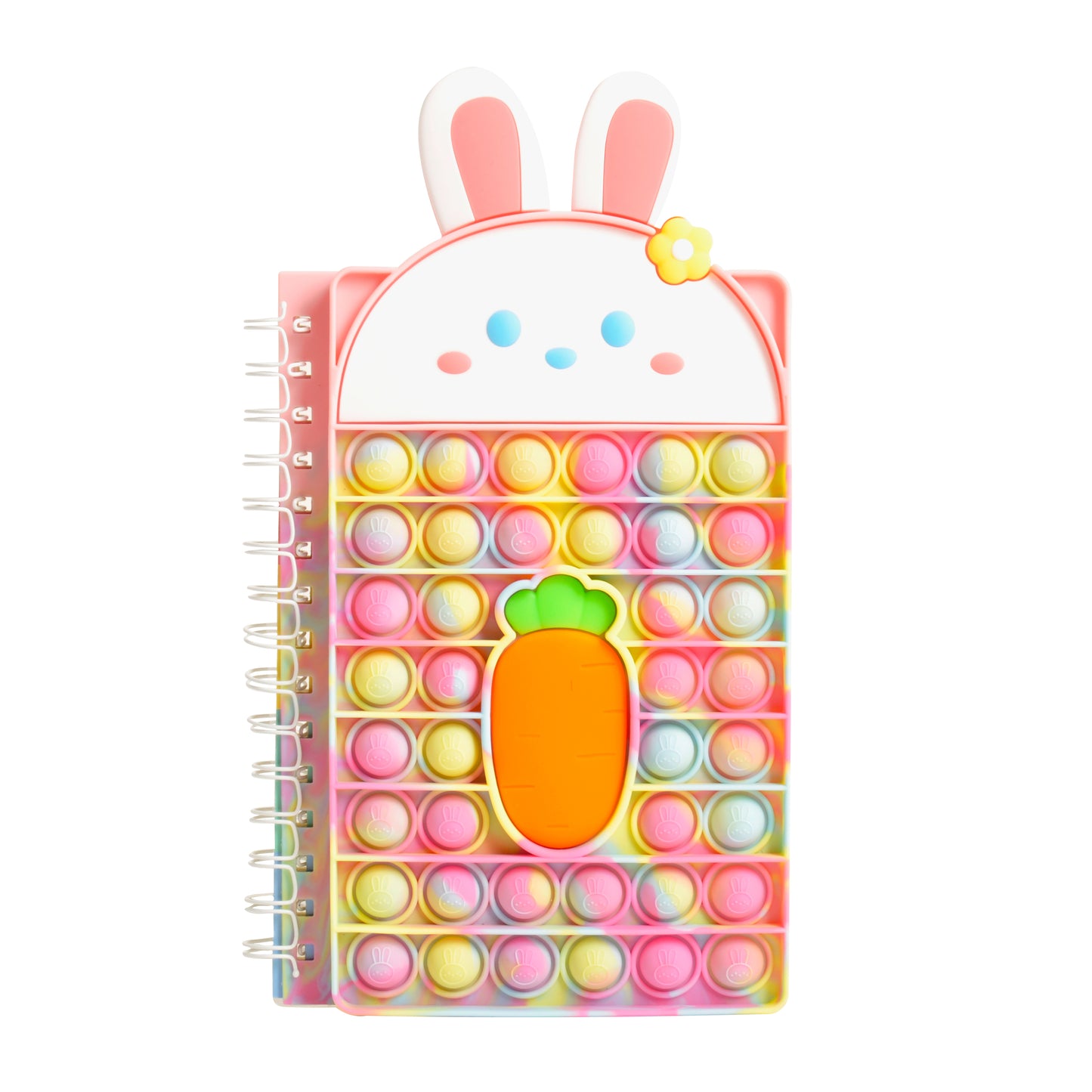 K Kids Fidget Notebook - RAINBOW BUNNY