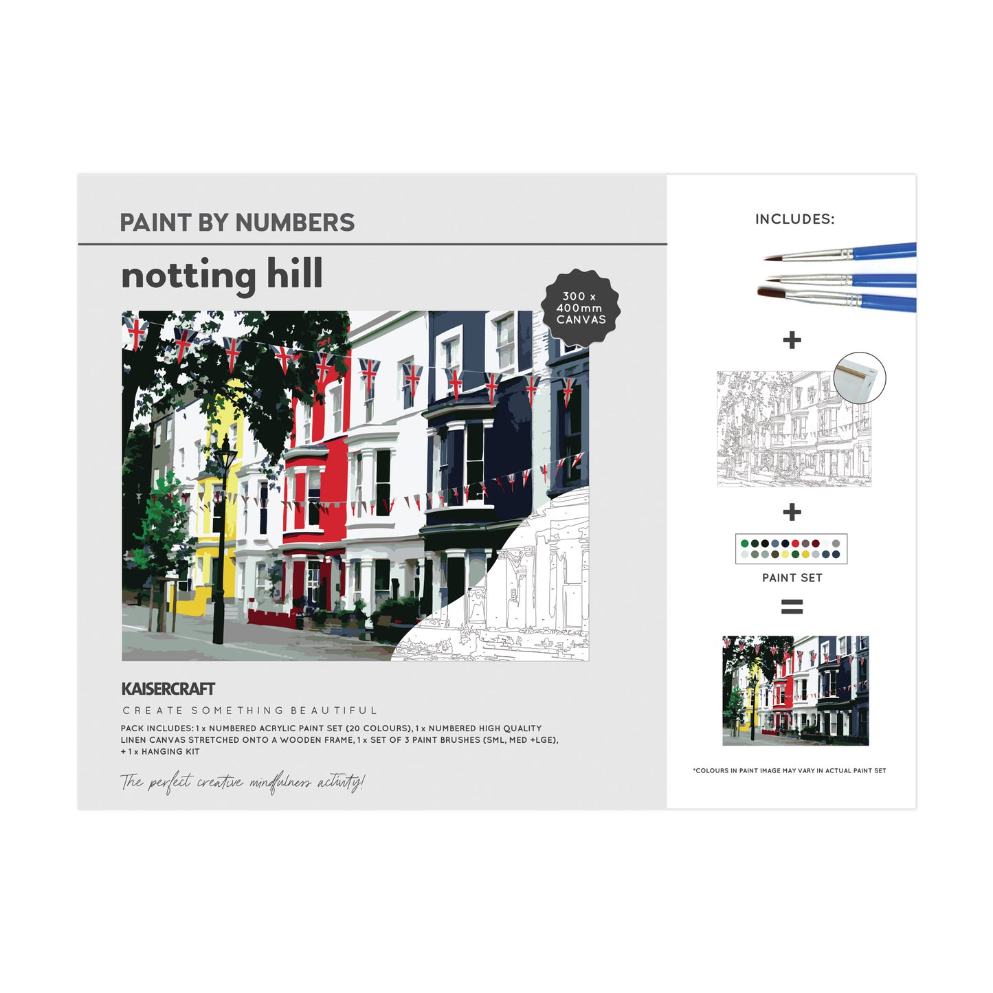Canvas Paint by Numbers - NOTTING HILL