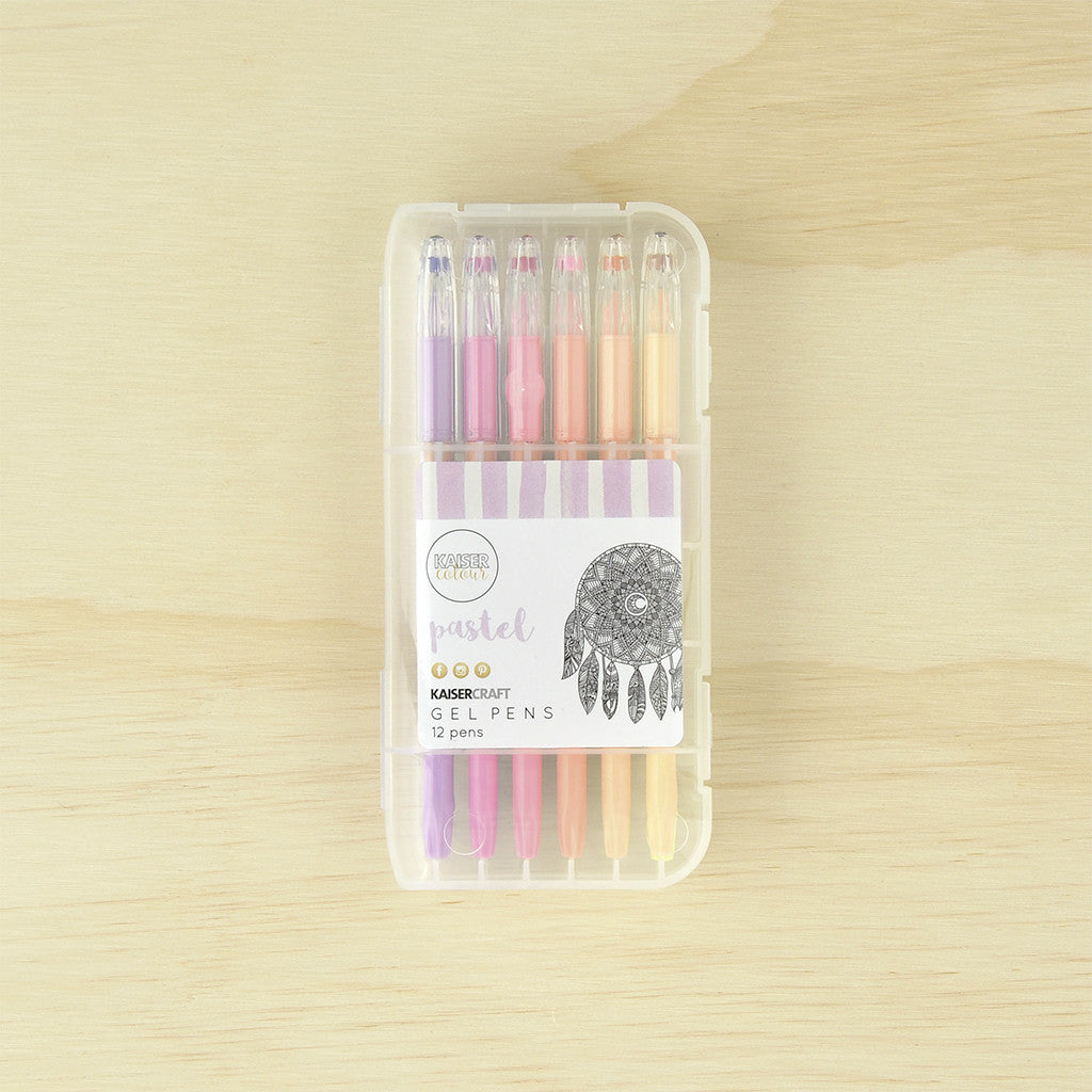 Kaisercolour Pastel Gel Pens 12pk Kaisercraft