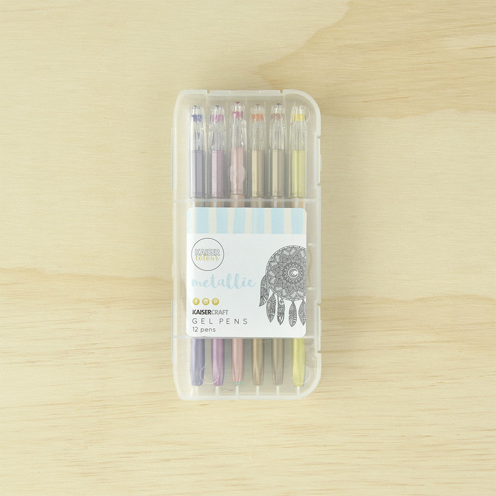 Kaisercraft KaiserColour Gel Pens 12/Pkg-Metallic