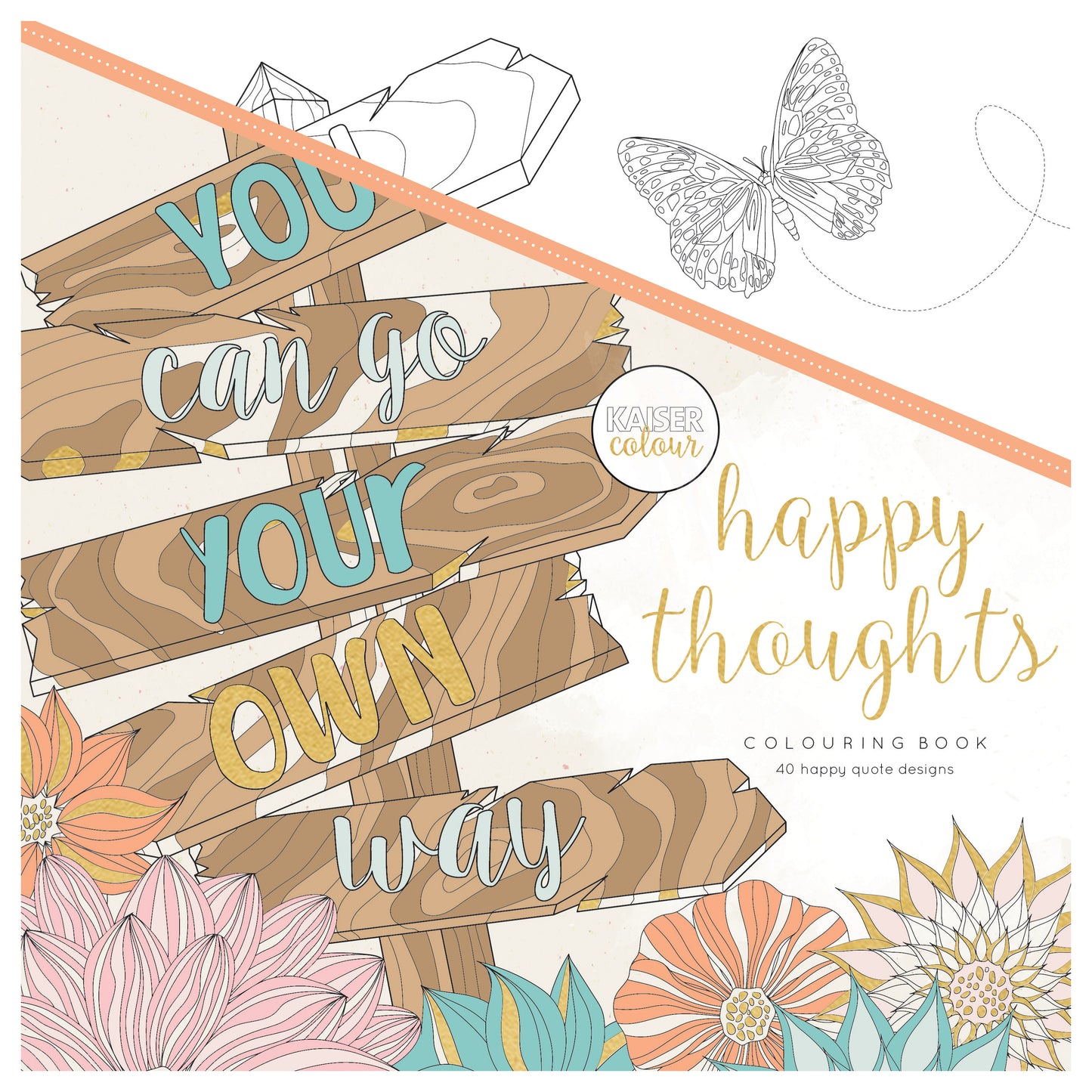Colouring Book - Happy Thoughts
