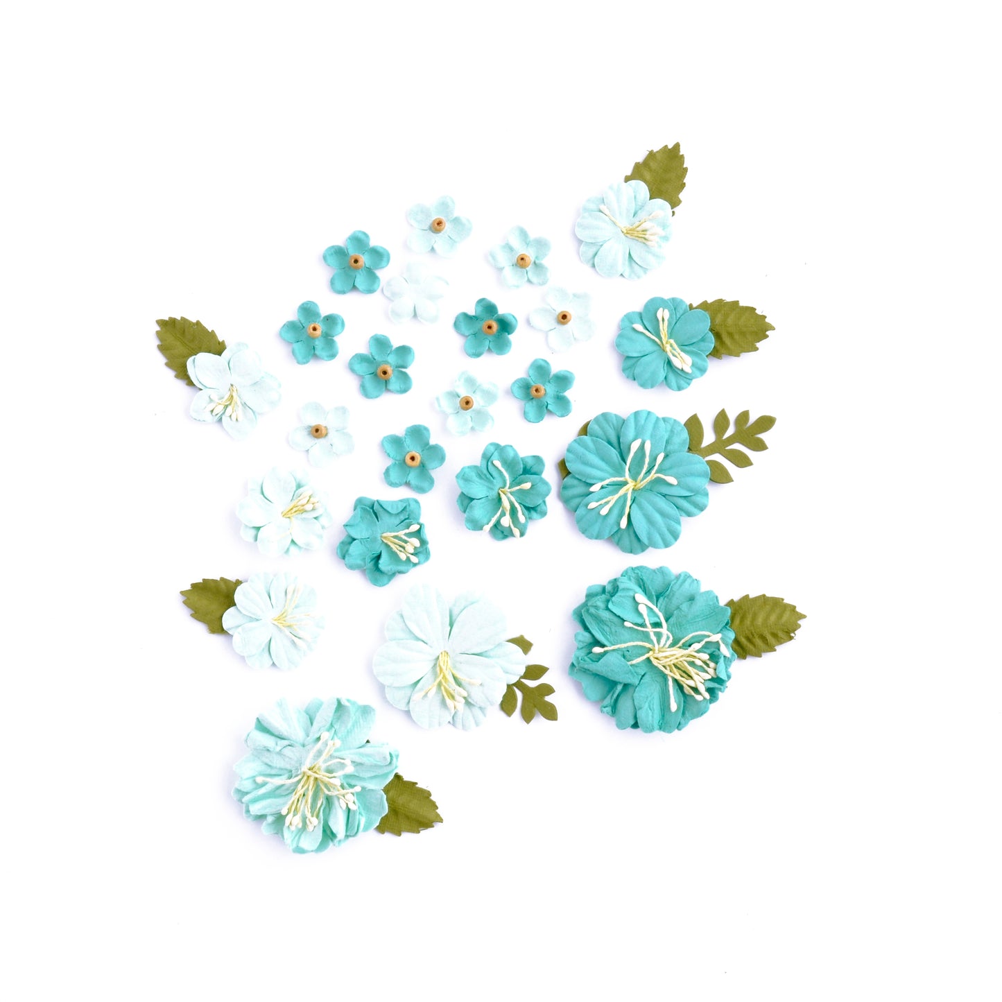 Handmade Flowers - Turquoise