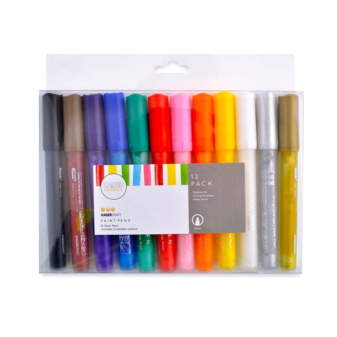 Kaisercolour Paint Pen - RAINBOW 12PK
