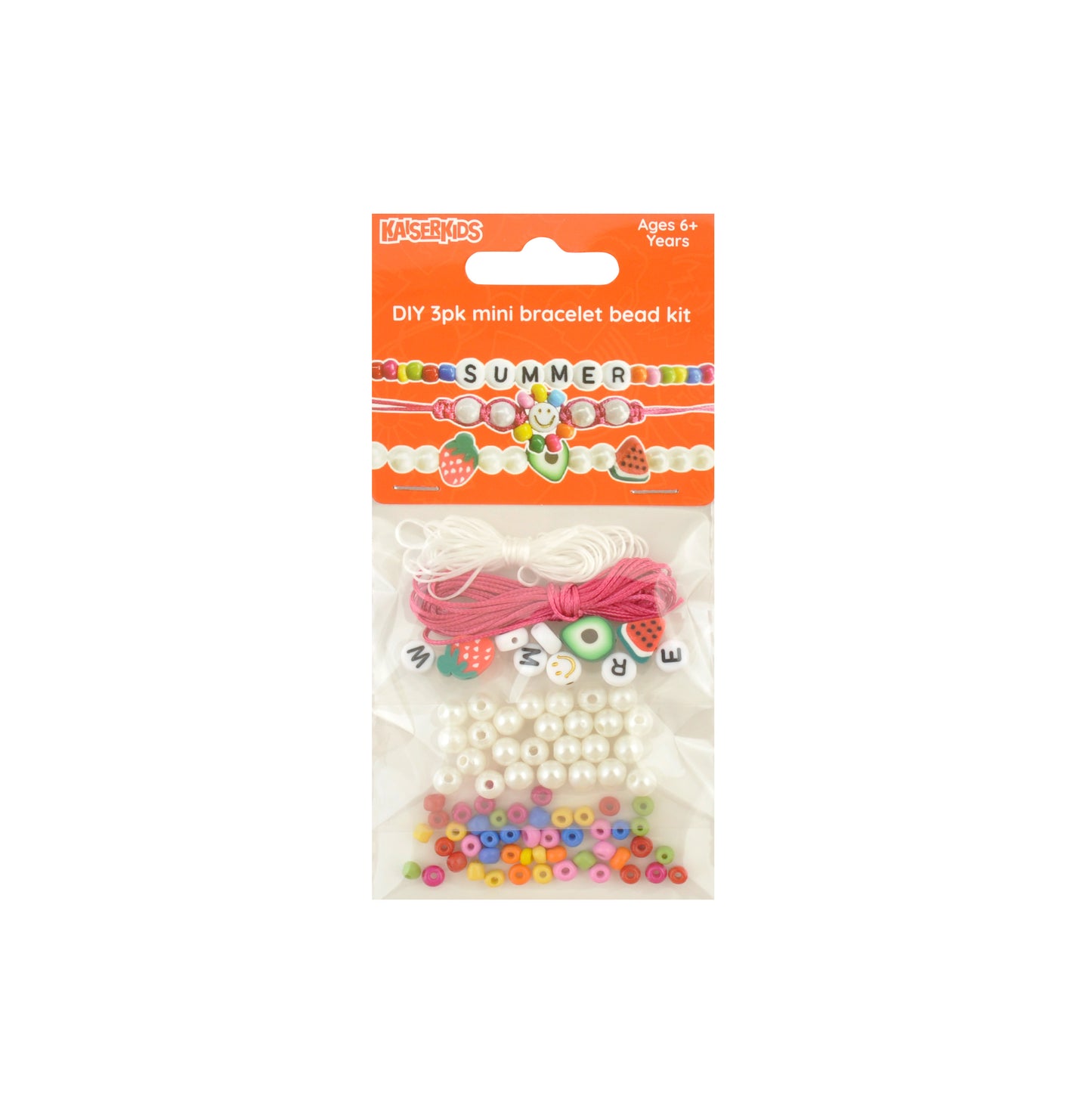 Mini Bracelet Bead Kit 3pk - SUMMER FRUITS