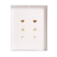 Earring Gift Set - GOLD HEARTS