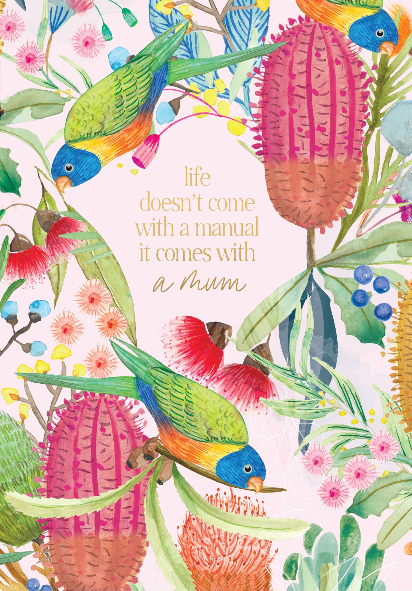 Greeting Card Mothers Day - Mum Natives