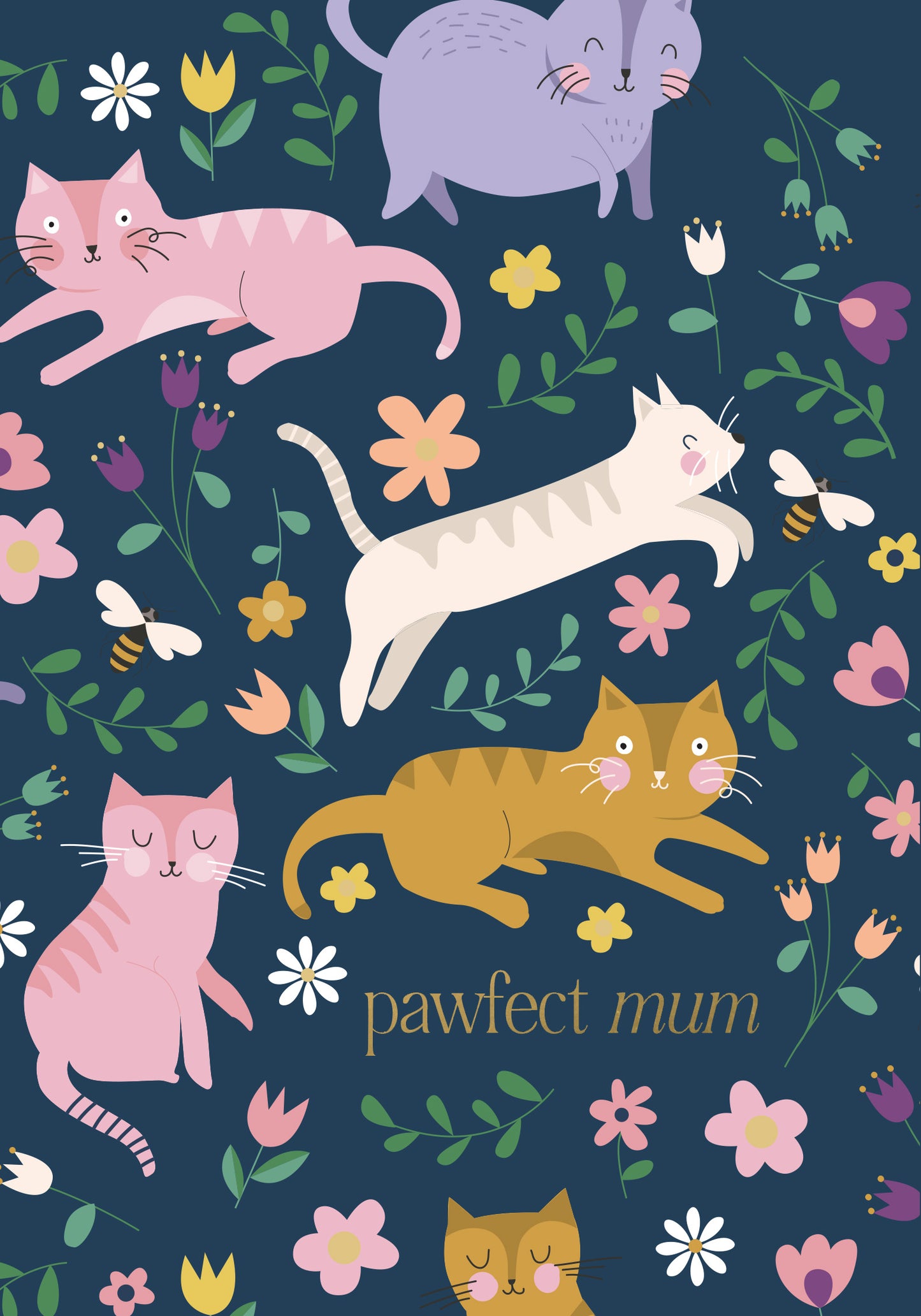 Greeting Card Mothers Day - Pawfect Mum