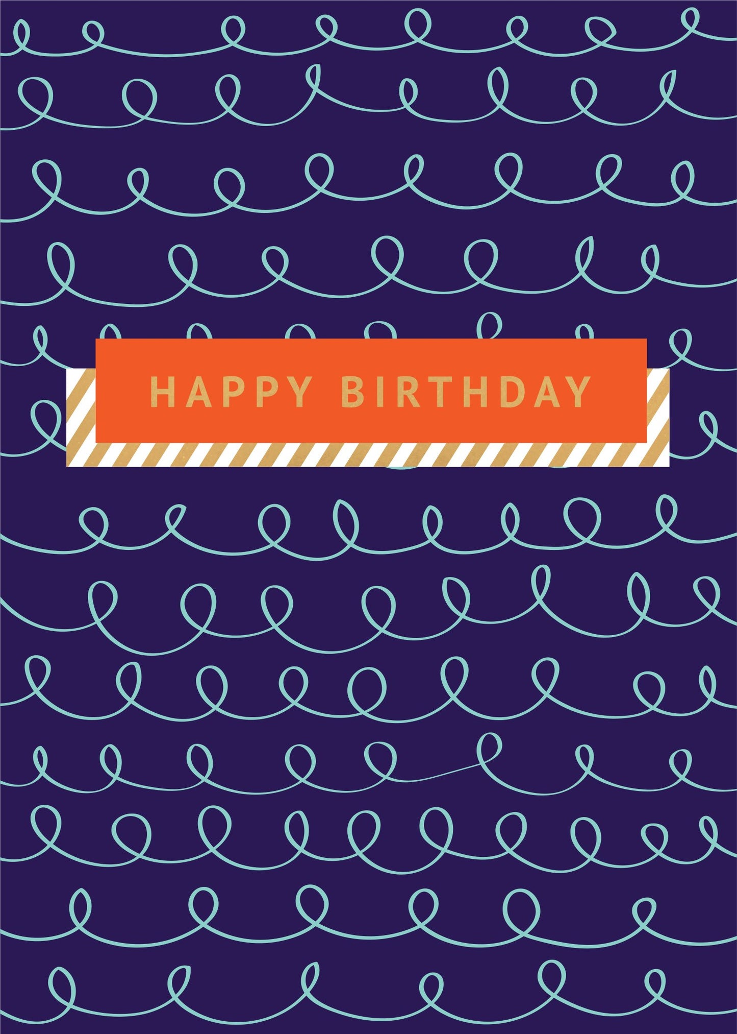 Birthday Card - Squiggly