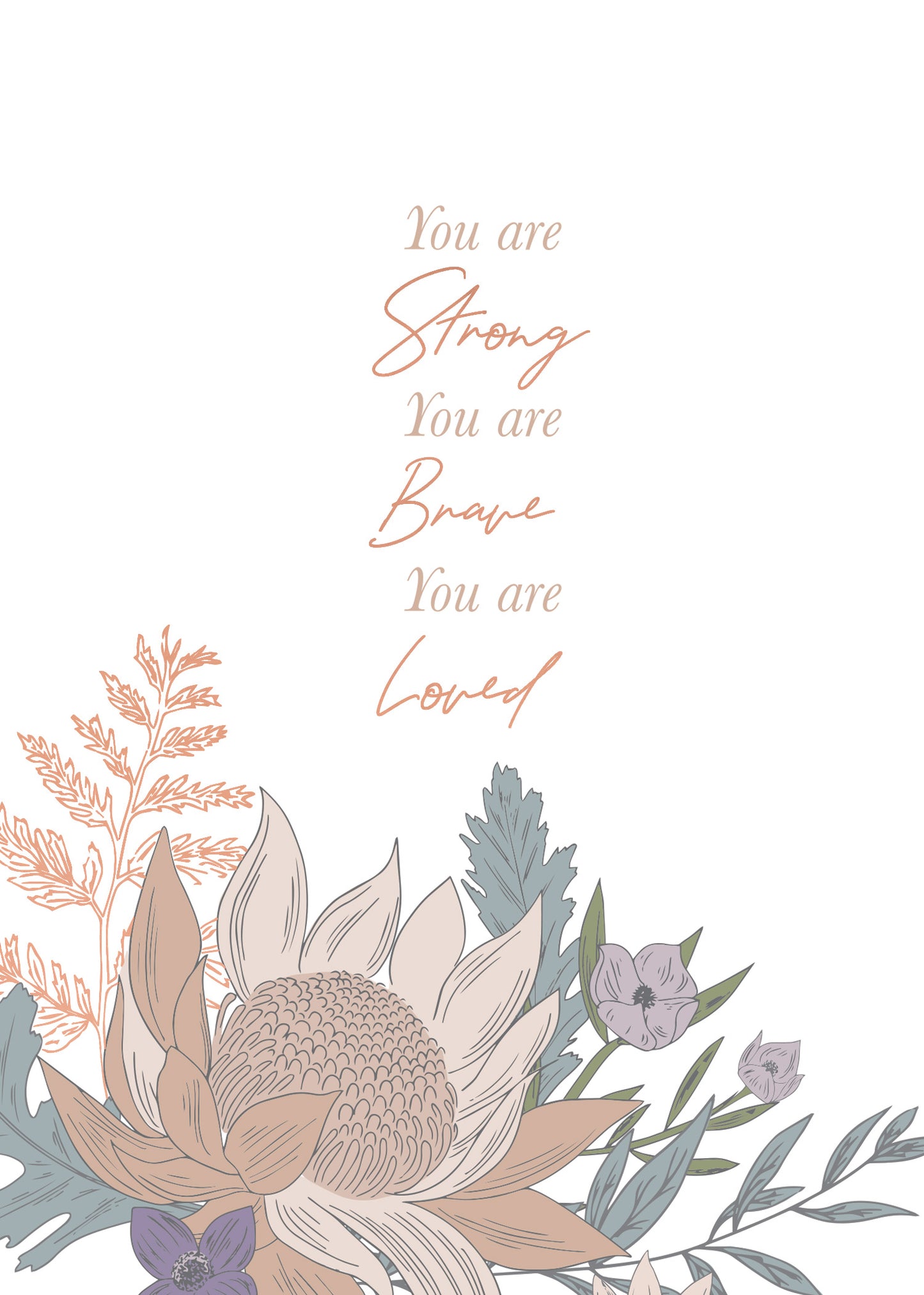Greeting Card - YOU ARE STRONG