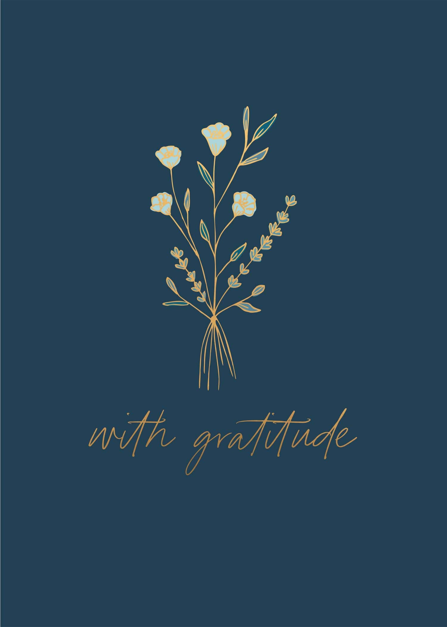 Greeting Card THANK YOU - GRATITUDE