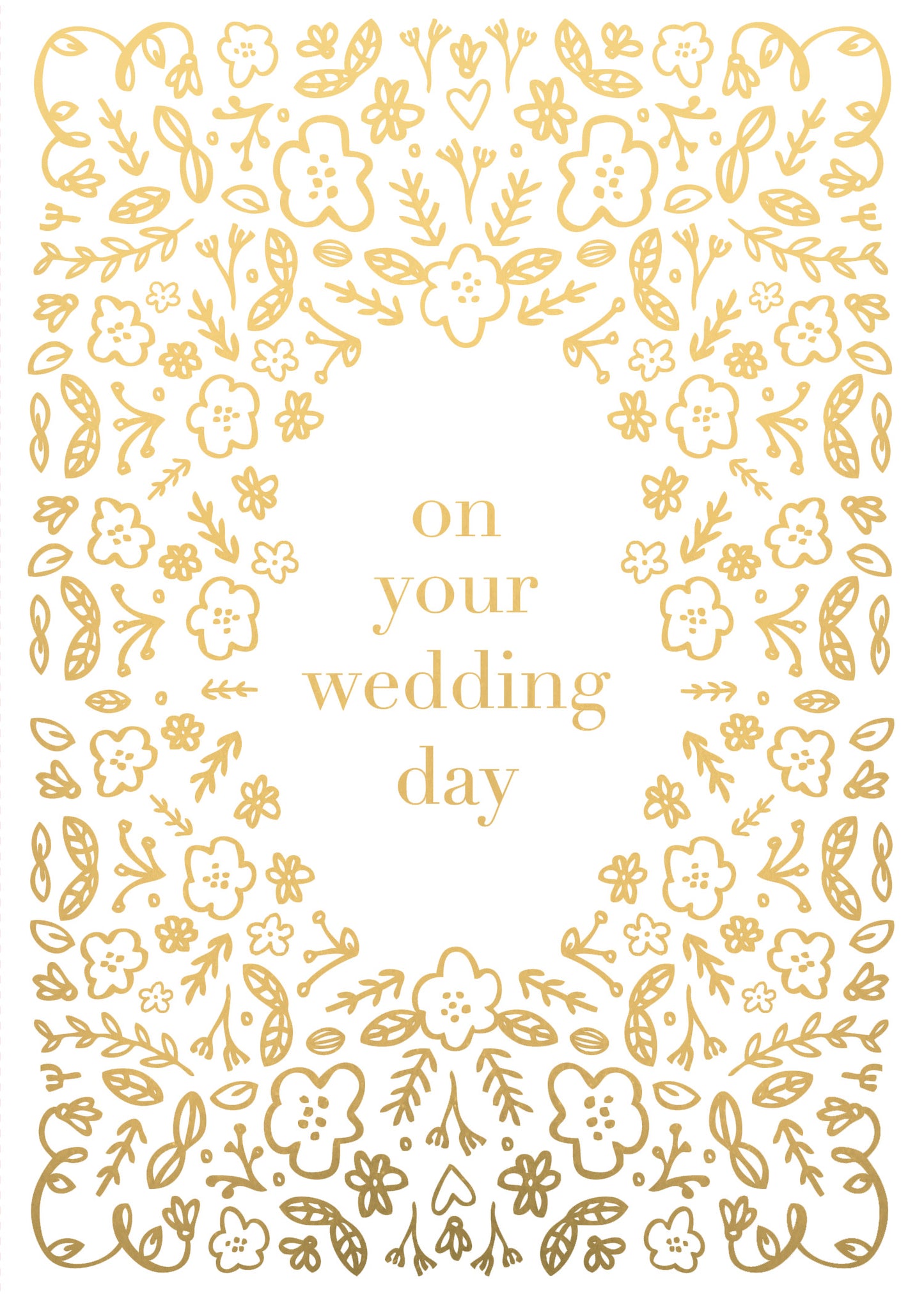 Greeting Card WEDDING - YOUR WEDDING DAY