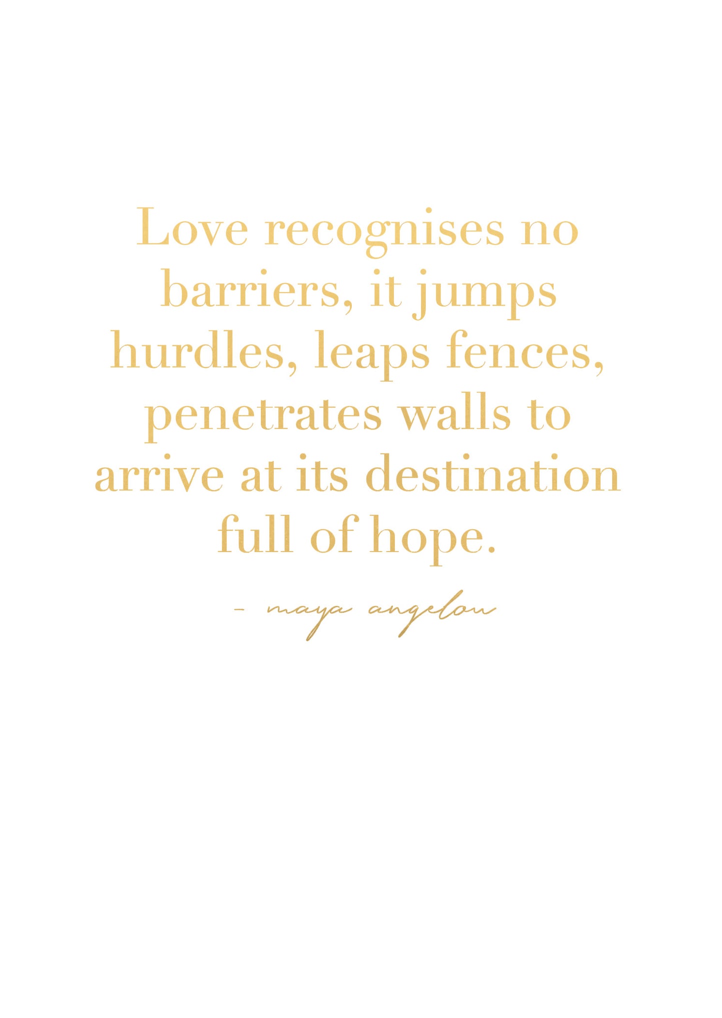 Greeting Card WEDDING - LOVE QUOTE