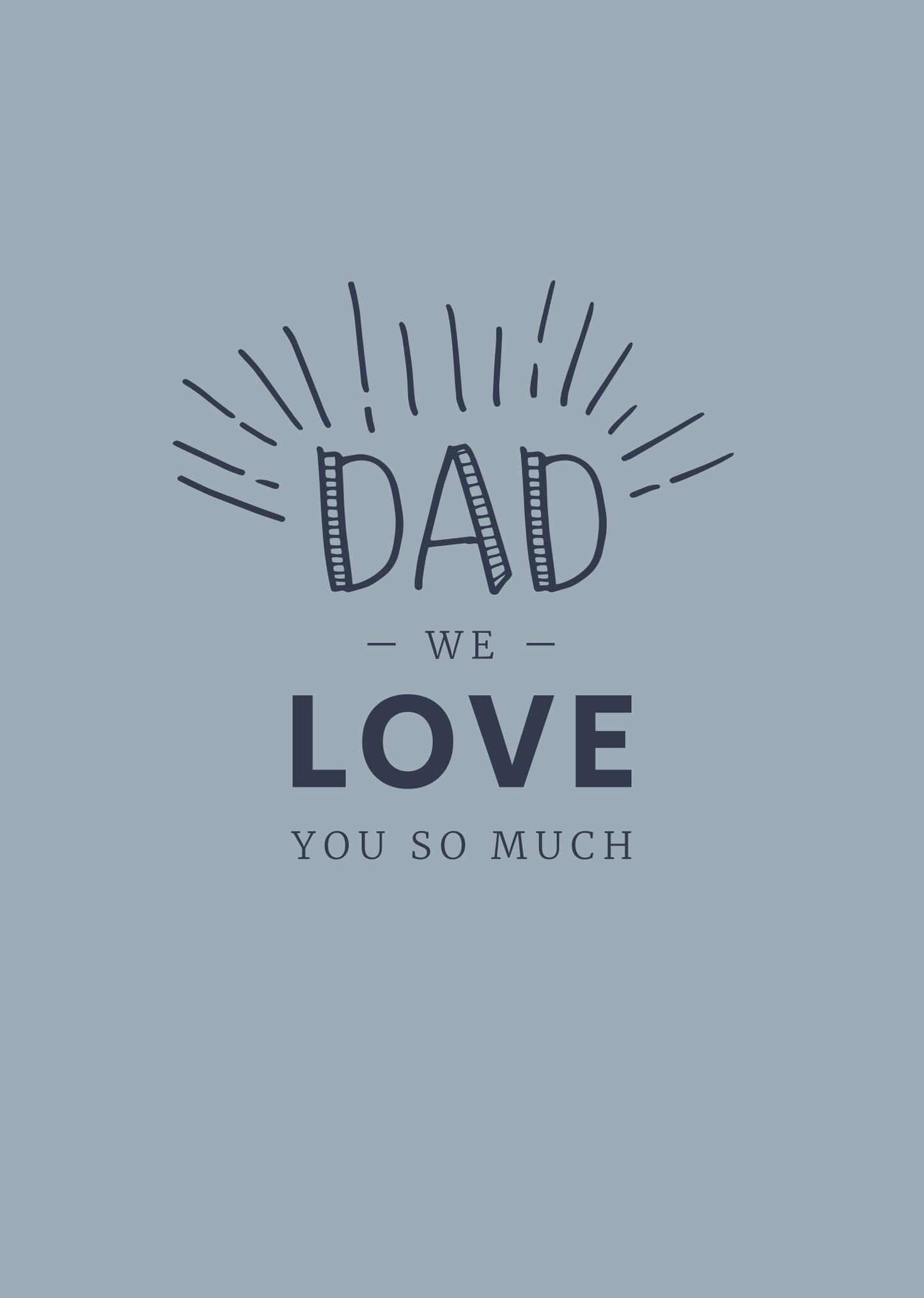 Greeting Card LEGEND - LOVE YOU DAD