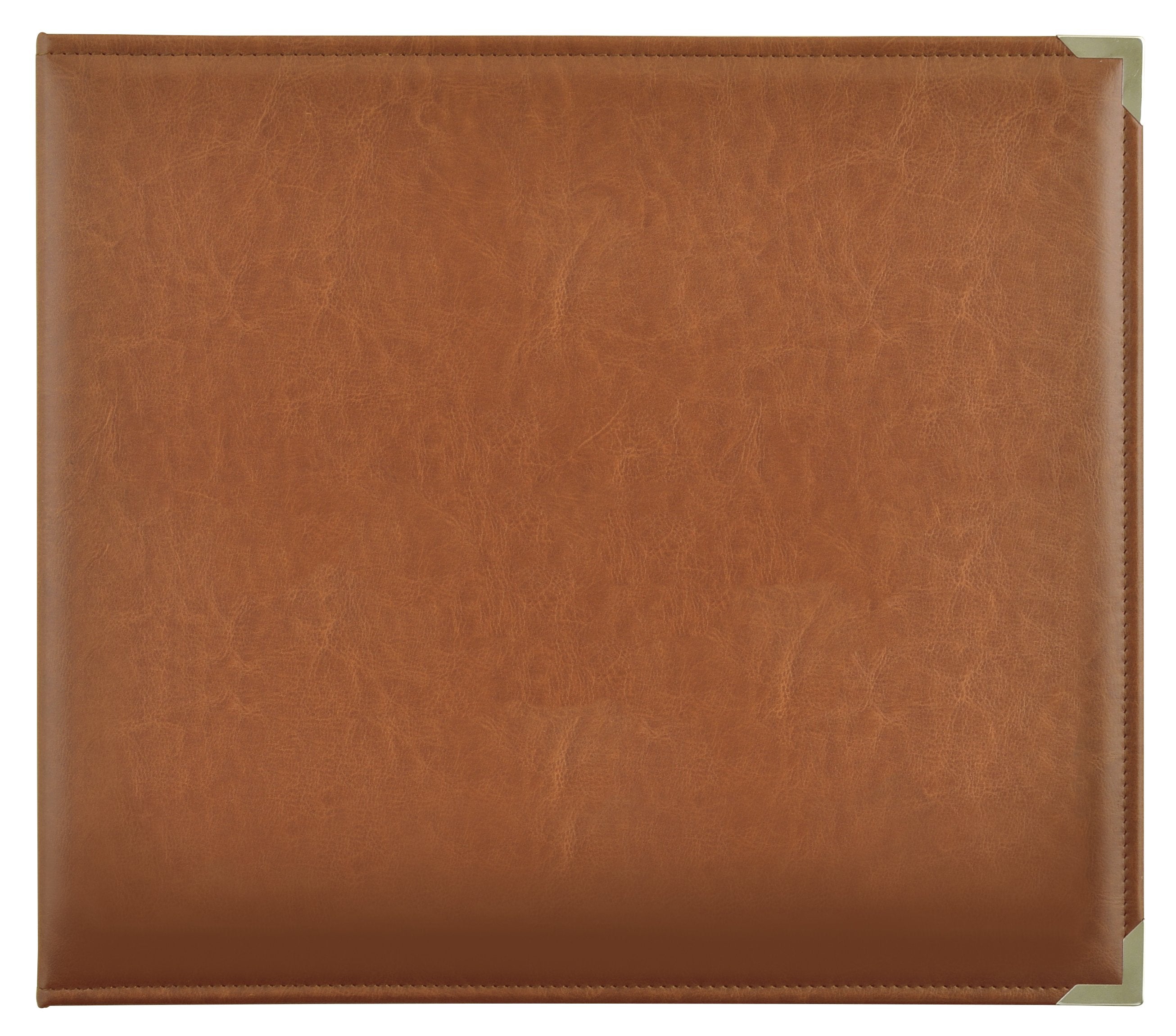 Leather D-Ring Album - Tan