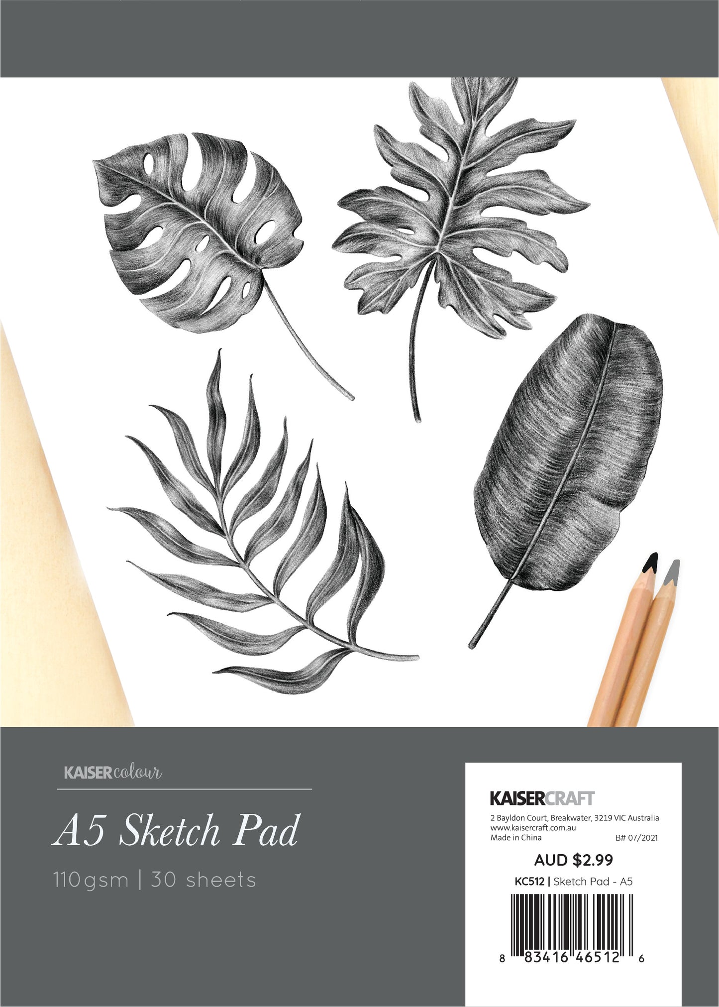 Sketch Pad A5, 30 sheets
